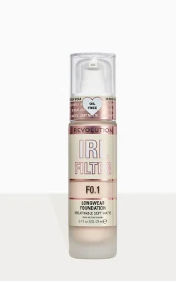Makeup Revolution IRL Filter Longwear Foundation F0.2