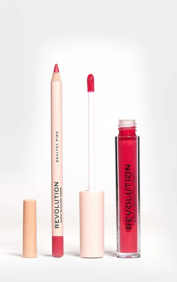 Makeup Revolution Lip Contour Kit Soulful Pink