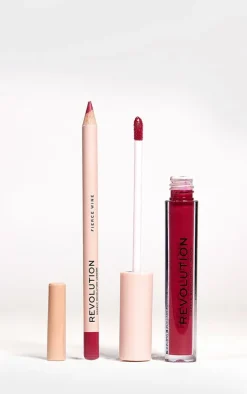 Makeup Revolution Lip Contour Kit Fierce Wine