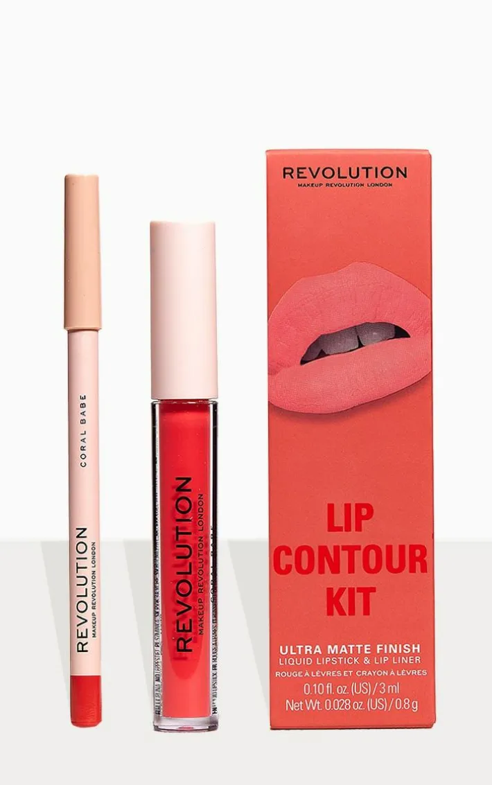 Makeup Revolution Lip Contour Kit Coral Babe
