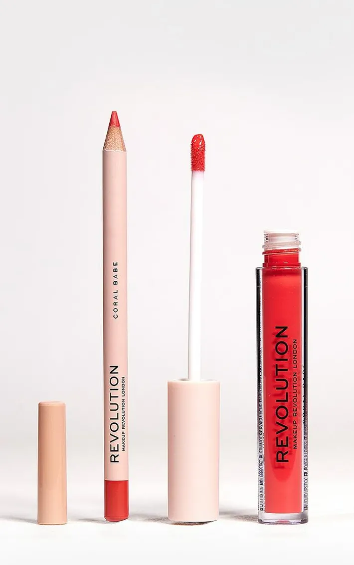 Makeup Revolution Lip Contour Kit Coral Babe
