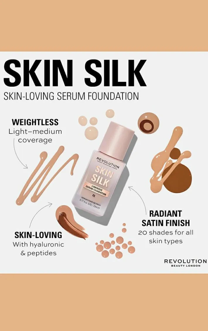 Makeup Revolution Skin Silk Serum Foundation F13.5