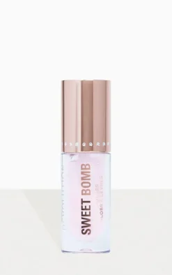 Makeup Revolution Sweet Bomb Lip Gloss Candyfloss Pink Glitter