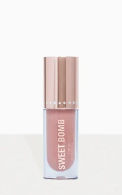 Makeup Revolution Sweet Bomb Lip Gloss Strawberry Swirl Pink