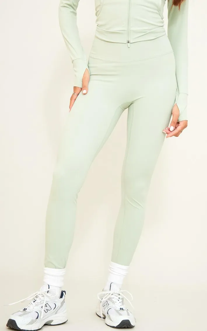 Matcha Green Sculpt Basic Leggings