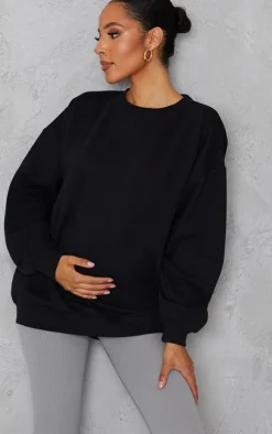 Maternity Black Basic Ultimate Sweatshirt