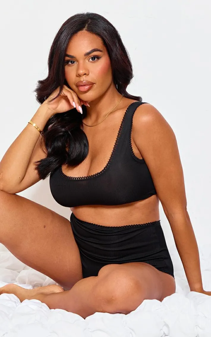 Maternity Black Bra And Panties Set