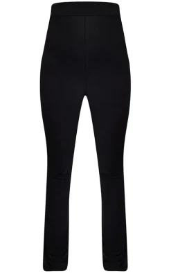 Maternity Black Disco Over Bump Flared Pants