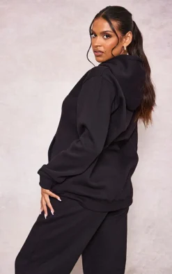 Maternity Black Embroidered PrettyLittleMama Hoodie