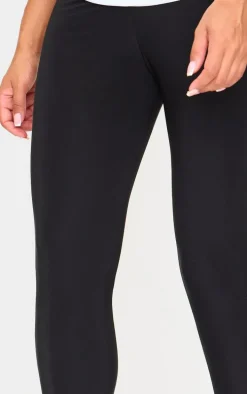 Maternity Black High Waist Slinky Leggings