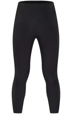 Maternity Black High Waist Slinky Leggings