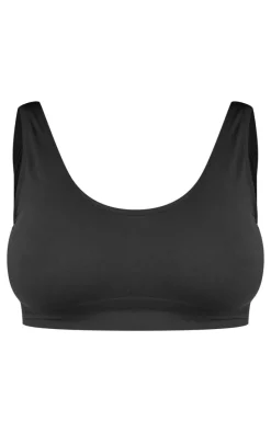Maternity Black Seamless Scoop Neck Bralette