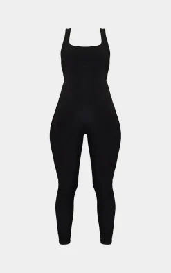 Maternity Black Slinky Jumpsuit
