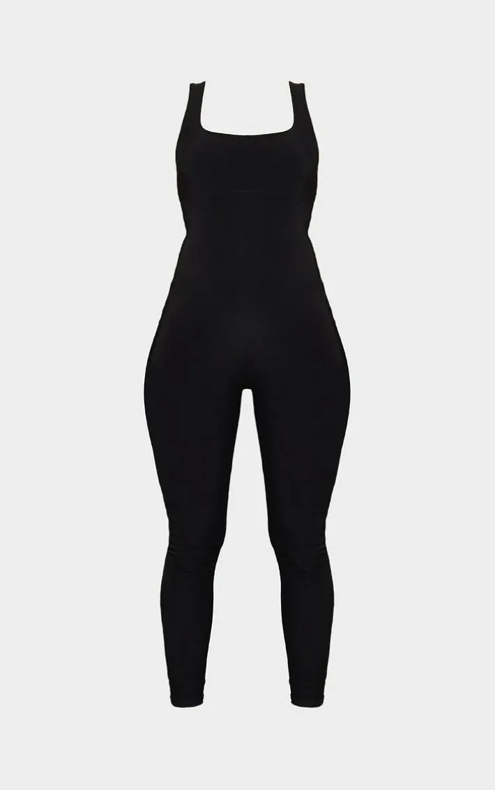 Maternity Black Slinky Jumpsuit