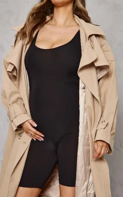 Maternity Black Slinky Unitard