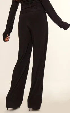 Maternity Black Slinky Wide Leg Pant