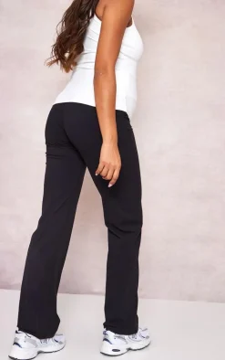 Maternity Black Snatched Sculpt Flared Pants