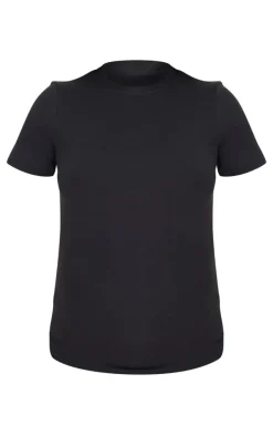 Maternity Black Soft Touch Sculpt Sculpt Short Sleeve Top