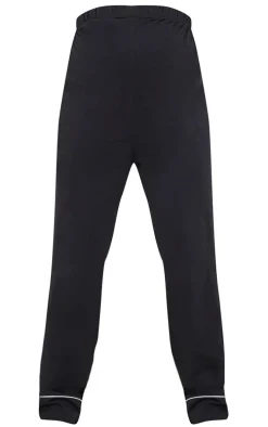 Maternity Black Wide Leg PJ Pants