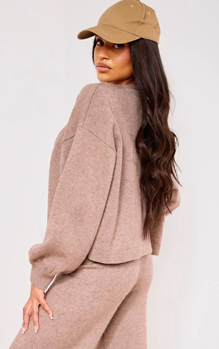 Maternity Brown Knit Cardigan