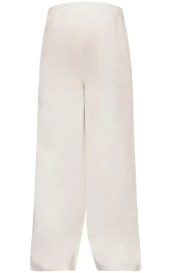 Maternity Cream Wide Leg Sweatpants