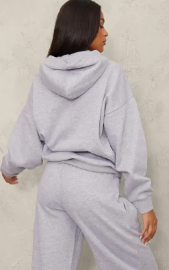 Maternity Grey Marl Mama Printed Hoodie