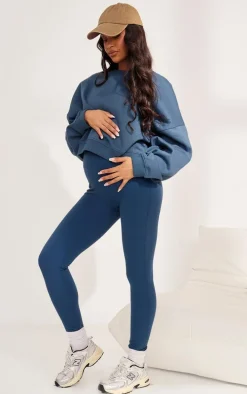 Maternity Navy Snatched Sculpt Leggings