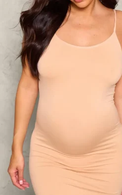 Maternity Nude Seamless Mini Dress