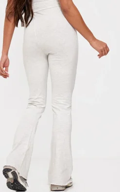 Maternity Oatmeal Marl Hem Flared Pants