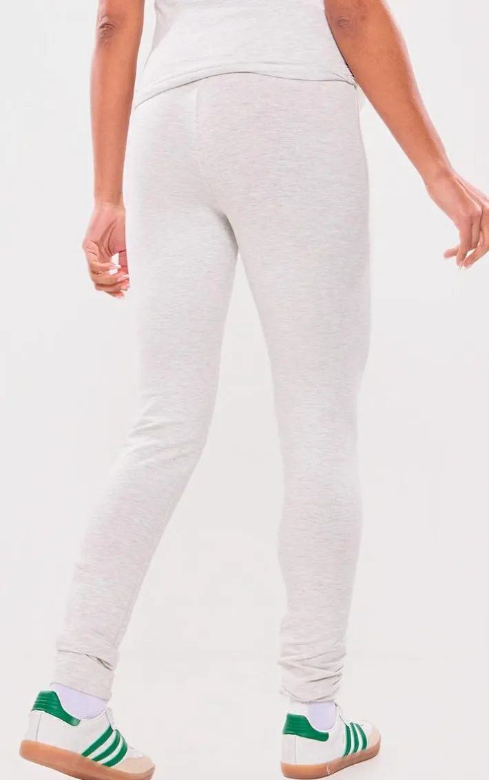 Maternity Oatmeal Marl Over The Bump Leggings