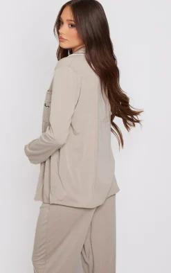 Maternity Sand Mama Long Sleeved PJ Top