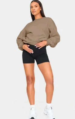 Maternity Taupe Ultimate Oversized Sweatshirt