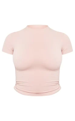 Mauve Snatched Sculpt Short Sleeve T Shirt