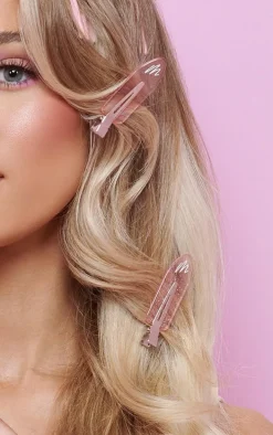 Mermade Hair No-Crease Clips Pink 6 Pack