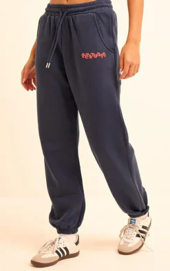 Midnight Blue PLT Studio Archive Puff Print Drawstring Cuffed Sweatpants