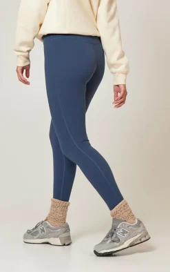 Midnight Blue Sculpt High Waist Gym Leggings