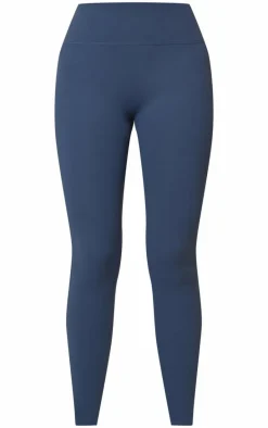 Midnight Blue Sculpt High Waist Gym Leggings