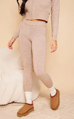 Mocha Marl Knit Legging