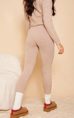 Mocha Marl Knit Legging