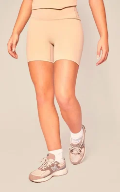 Mocha Sculpt High Waist Gym Shorts