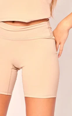 Mocha Sculpt High Waist Gym Shorts