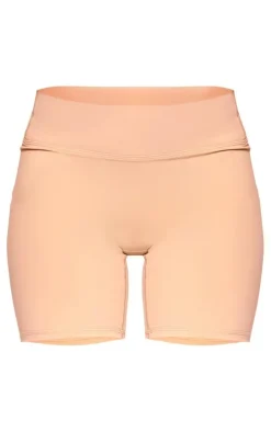 Mocha Sculpt High Waist Gym Shorts