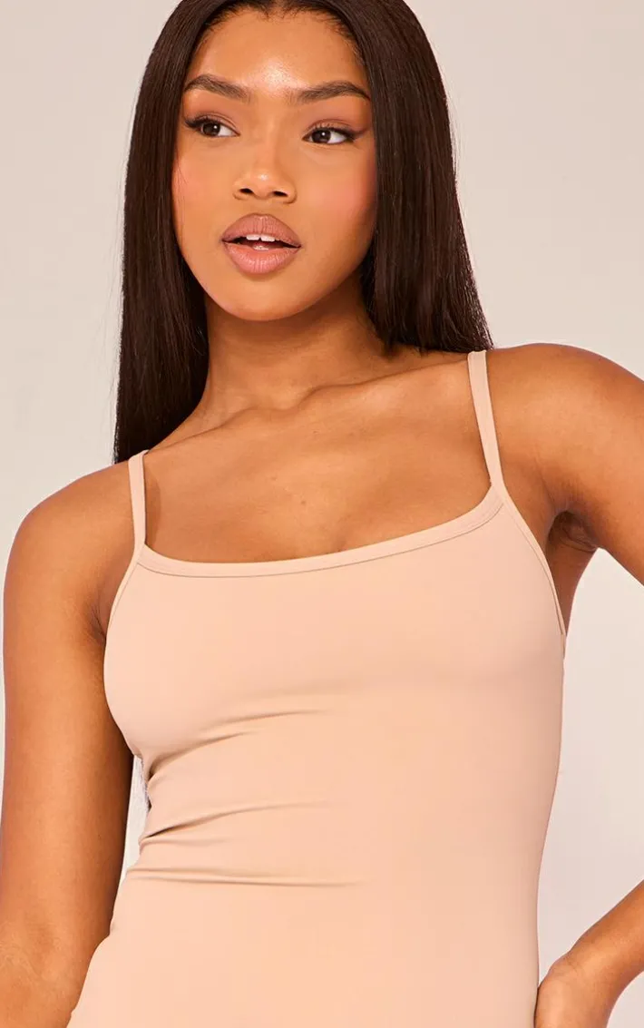 Mocha Sculpt Sleeveless Short Unitard