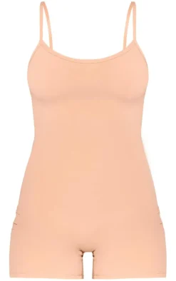 Mocha Sculpt Sleeveless Short Unitard
