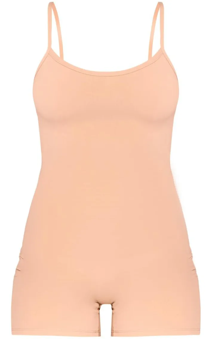 Mocha Sculpt Sleeveless Short Unitard