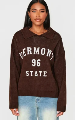 Mocha Vermont Knitted Sweater