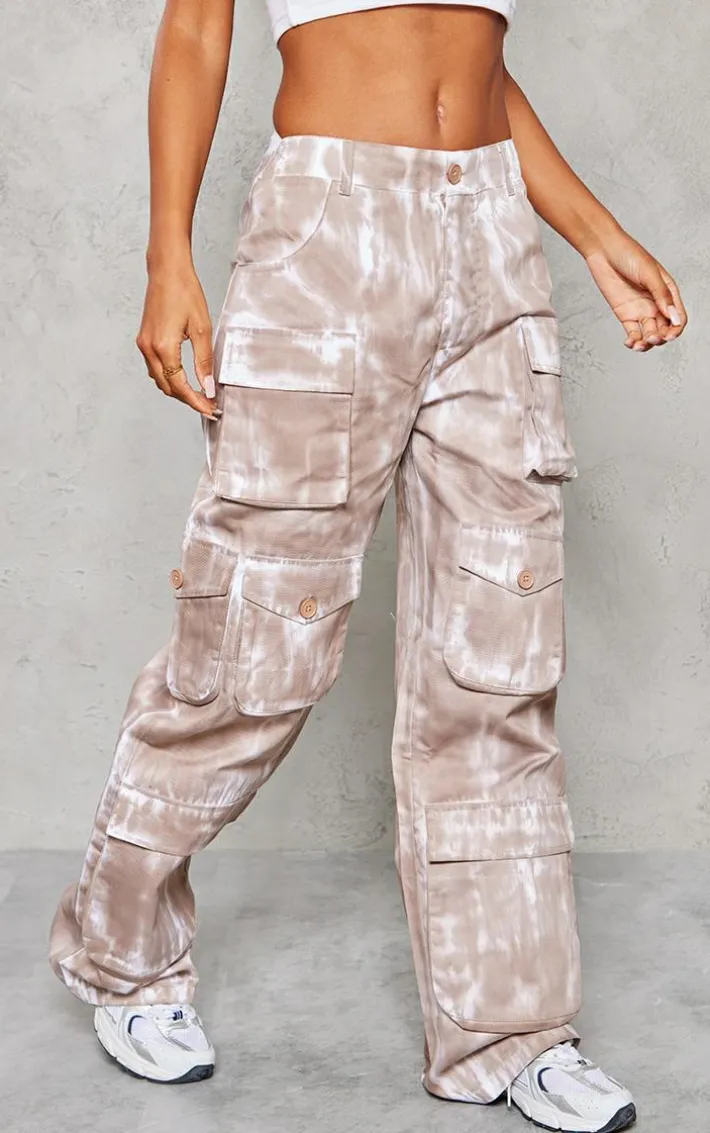 Mocha Vintage Wash Twill Extreme Oversized Cargo's