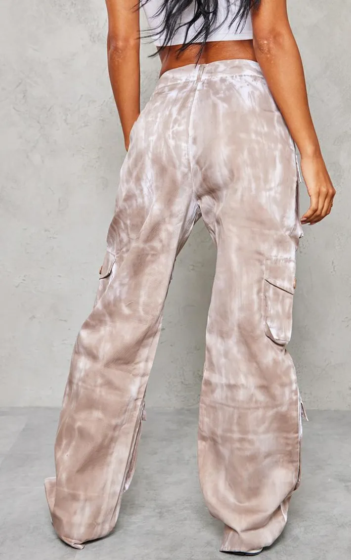 Mocha Vintage Wash Twill Extreme Oversized Cargo's