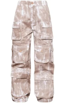 Mocha Vintage Wash Twill Extreme Oversized Cargo's