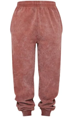 Mocha Washed Oversized Cuffed Sweatpants